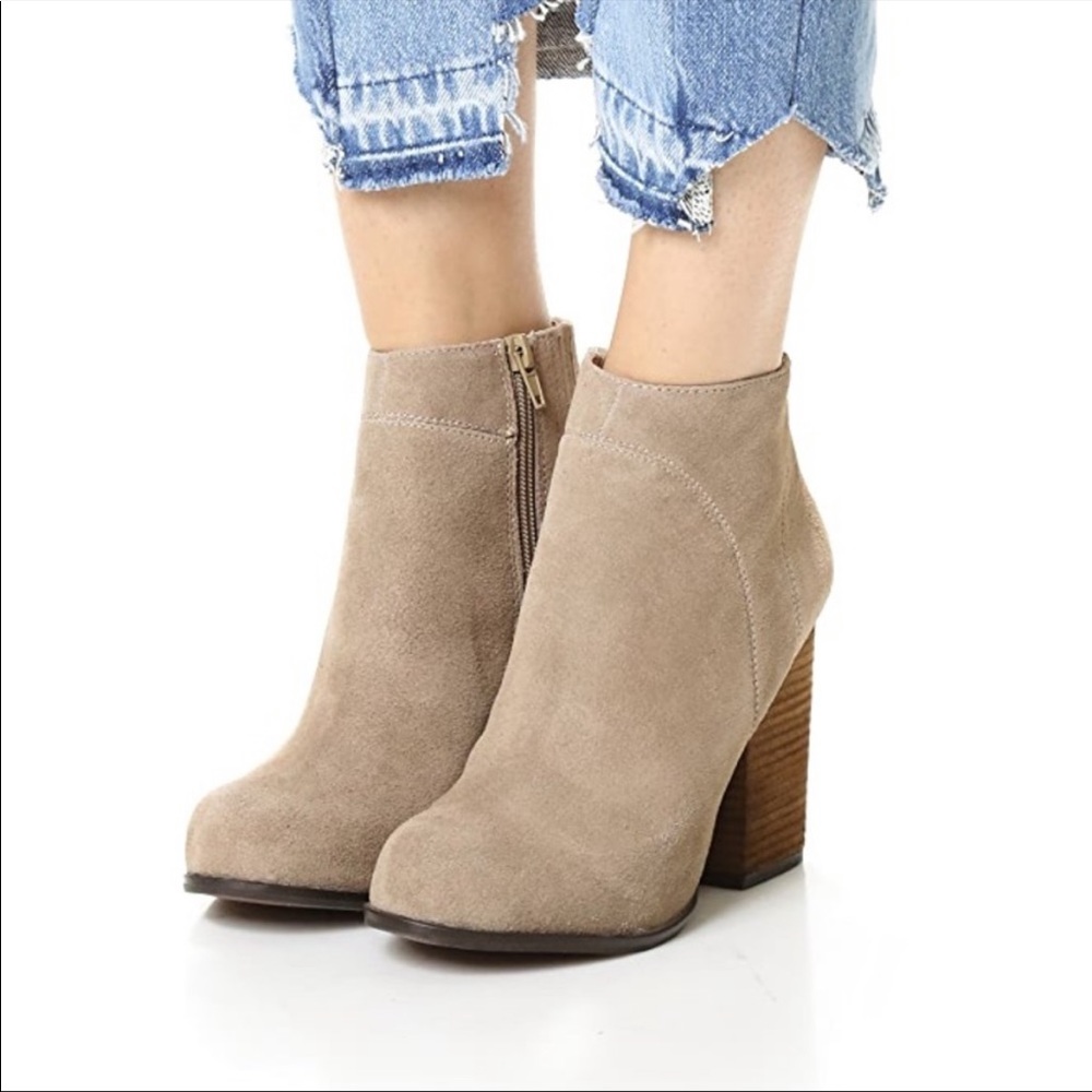 Jeffrey Campbell Hanger Booties Suede Gray size 8!